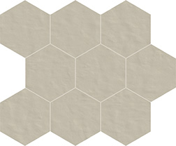 Tint Unit mosaïque hexagonale polvere 10x10cm