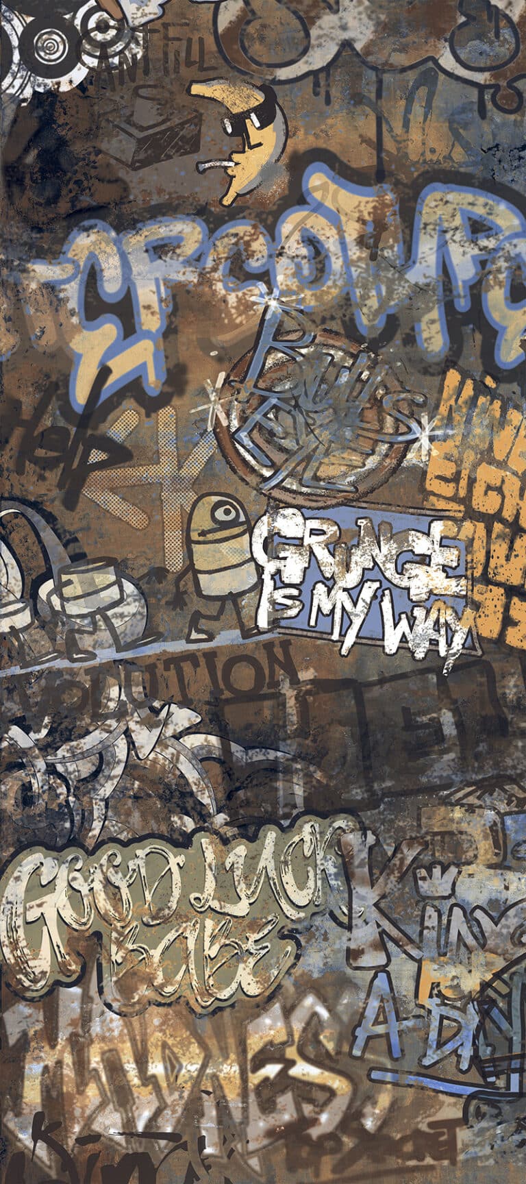 Carrelage Decor graffiti Multicolor Vocolo proche de mauguio